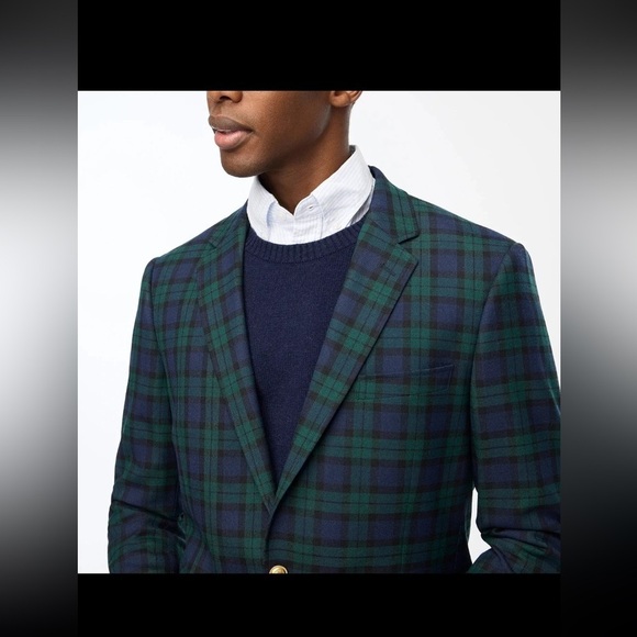 J.crew Mens Thompson University Blazer Jacket Wool Blend Slim Fit size 34R - Picture 4 of 15
